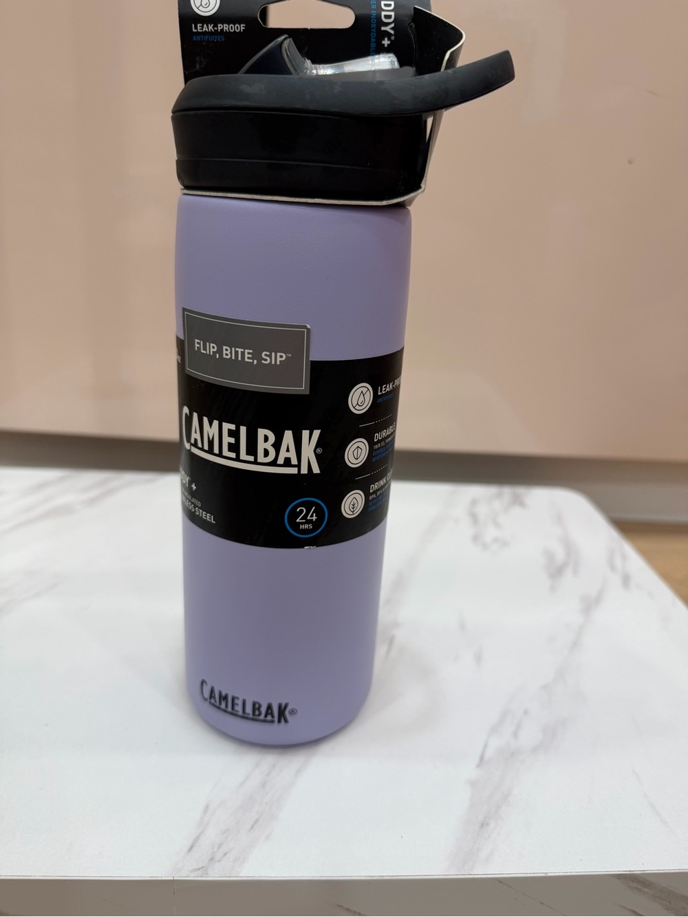 CamelBak Lavender Flip-Top Stainless Water Bottle